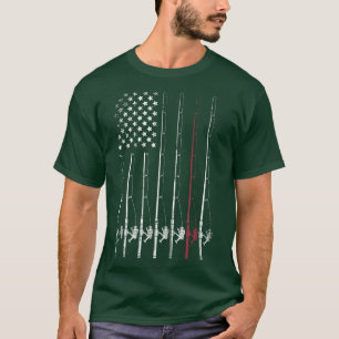 Camiseta Pavilhão dos pescadores americanos que pescam ao l