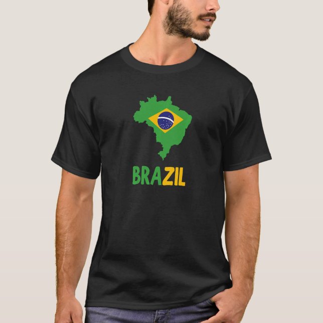 Camiseta PAVILHÃO E MAPA legal DO BRASIL (Frente)