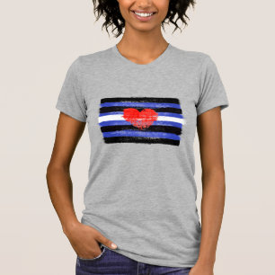 CAMISETA PAVILHÃO E SÍMBOLO DE ORGULHO DE COURO