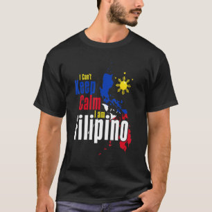 Camiseta Pavilhão filipino que não consigo manter calma Pin