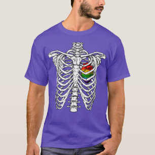 Camiseta Pavilhão LGBT Esqueleto Arco-Íris Esqueleto Cardía