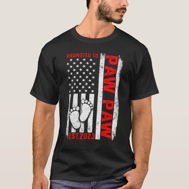 Camiseta Pavilhão Mens Usa Promovido À Pata Da Pata De 2023 (Frente)
