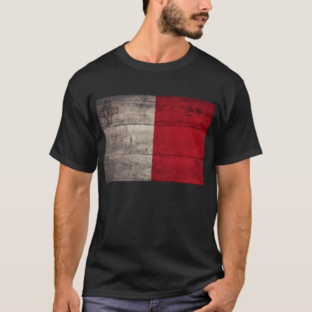 Camiseta Pavilhão Wooden Malta Antigo; (Frente)
