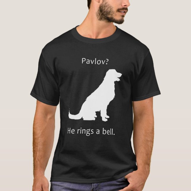 Camiseta Pavlov S Cat Psicology Pavlov Cat Dog Ele Ranta Um (Frente)