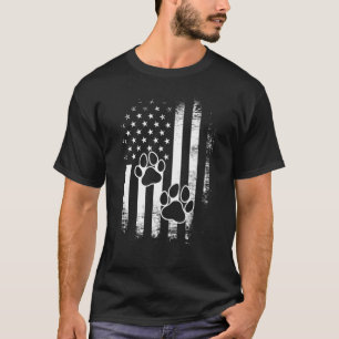 Camiseta Paw Animal 4 De Julho, United State America Fla