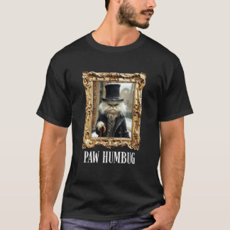 Camiseta Paw Humbug Gato Divertido Natal Pet Férias Fantasi