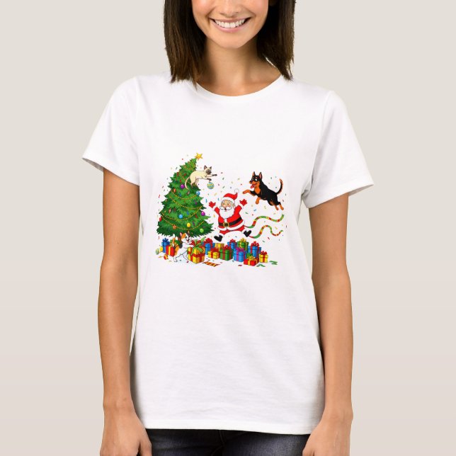 Camiseta PAW-LIDAY PANIC! Santa’s Furry Mayhem T-Shirt (Frente)