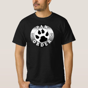 Camiseta Paw & Ordem Amante de Cachorro Divertido