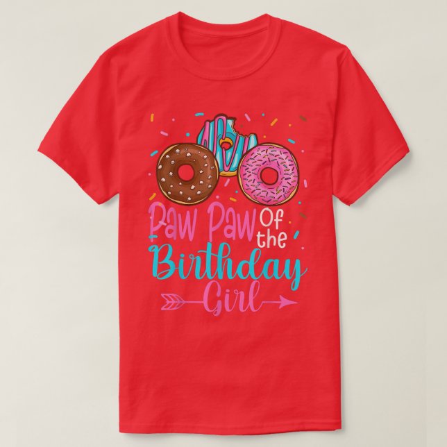 Camiseta Paw Paw Das Mães Da Família De Rosquinhas De Birth (Frente do Design)