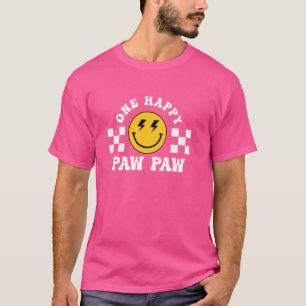 Camiseta Paw Paw One Happy Dude Birthday Theme Family Match