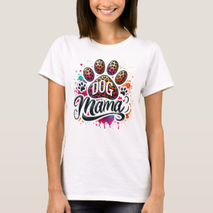 Camiseta Paw Print Dog Mamma T-shirt