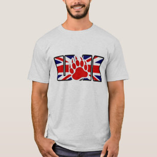 CAMISETA PAW VERMELHA NO URSO DO REINO UNIDO
