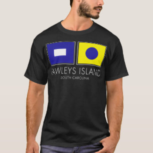 Camiseta Pawleys Island South Carolina Sinalizador náutico