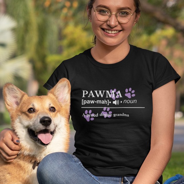 Camiseta Pawma - Definição personalizável - Vovó do cão (Criador carregado)