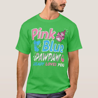 Camiseta Pawpaw Cor Rosa Ou Azul Te Ama A Revelação Do Gêne