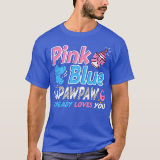 Camiseta Pawpaw Cor Rosa Ou Azul Te Ama A Revelação Do Gêne