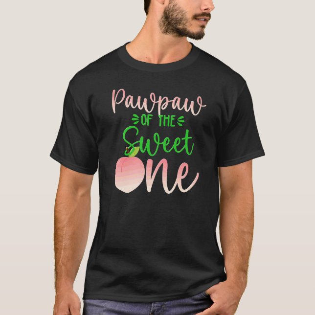 Camiseta Pawpaw Da Fruta De Verão De Birthday One Peach 1 r (Frente)