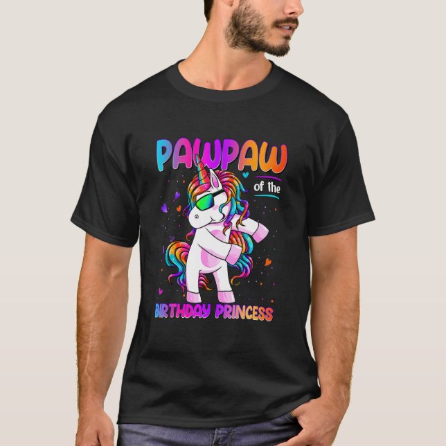 Camiseta Pawpaw da Princesa de Aniversário Bing Unico (Frente)