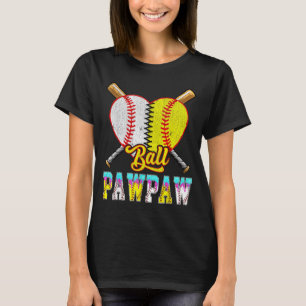 Camiseta Pawpaw de sorvete de beisebol e softball de meia-l