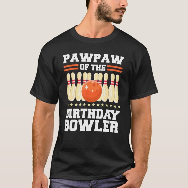 Camiseta Pawpaw Do Birthday Bowler Bday Boliche Party C (Frente)