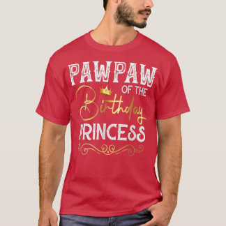 Camiseta Pawpaw Do Partido Aniversário Princesa Meninas