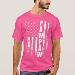 Camiseta Pawpaw Gift America Flag Gift For Men Dia de os pa