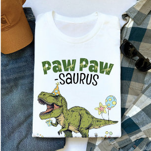 Camiseta PawPaw-saurus Festa de Aniversário de criança Dino