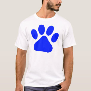 Camiseta Pawprint azul