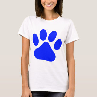 Camiseta Pawprint azul