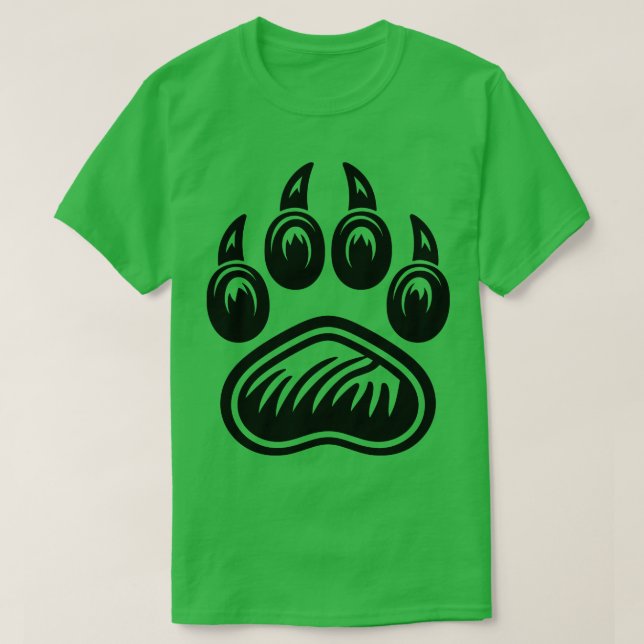 Camiseta Pawprint do Urso (Frente do Design)