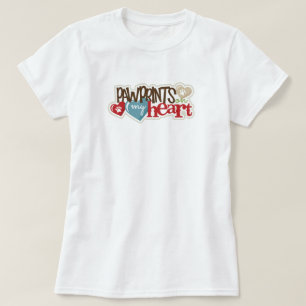 Camiseta Pawprints em meu t-shirt do coração