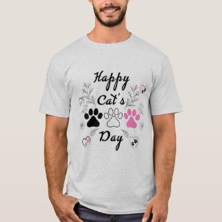 Camiseta "Paws & Love" - T-Shirt Floral De Pet Lover Cute