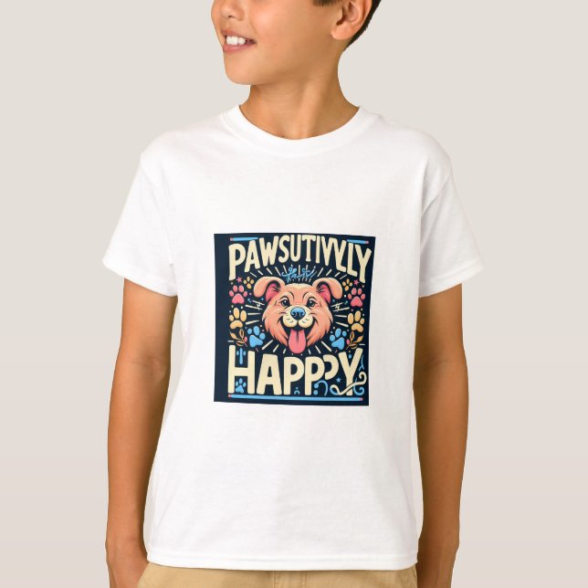 Camiseta Pawsily Happy (Frente)
