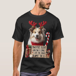 Camiseta PAWSITIVAMENTE FESTIVO Cachorro Biscoitos de Nat