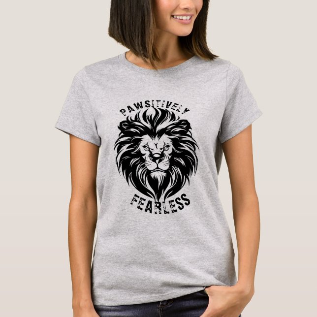 Camiseta Pawsitivamente sem medo (Frente)