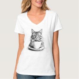 Camiseta Pawsitive Vibes & Coffee