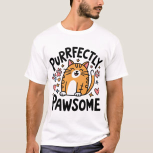 Camiseta Pawsome Cat Lover