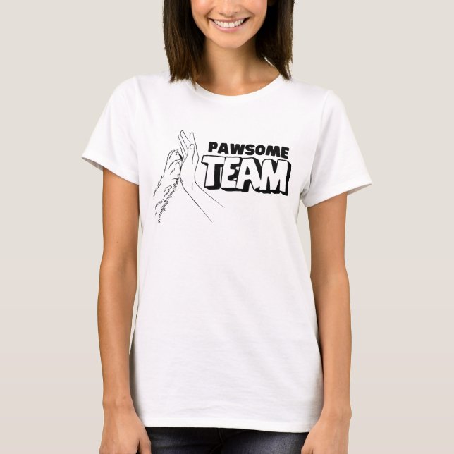 Camiseta Pawsome Team (Frente)