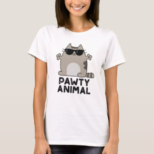 Camiseta Pawy Animal Funny Party Cat Pun