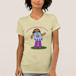 Camiseta Paz, adicionar ou editar texto, T-Shirt