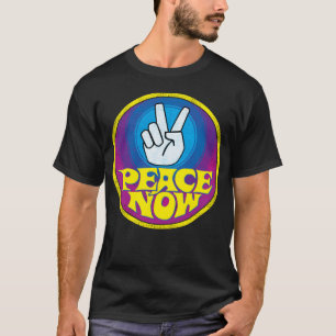 Camiseta Paz Agora, Estilo de Hippie Retro Retrópico de Gro