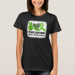Camiseta Paz Ama Esperança Saúde Mental Consciência Mental