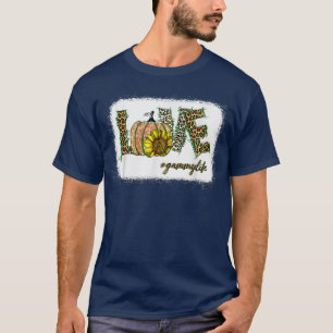 Camiseta Paz Amar Turquia Pumpkin Autum Feliz Queda Graças