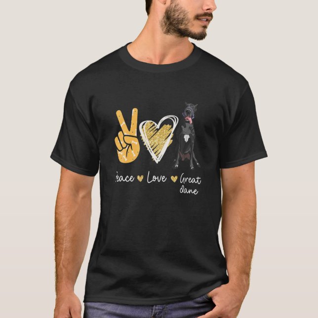 Camiseta Paz Ame Ótimos Cachorros Danosos (Frente)