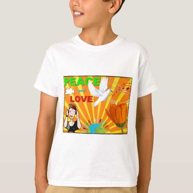 Camiseta Paz & Amor (Frente)