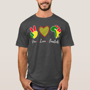 Camiseta Paz Amor 1865 Junta de Homens Africanos