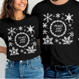 Camiseta Paz Amor Alegria Natal Festivo