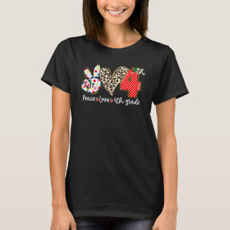 Camiseta Paz Amor Alunos da 4ª Série Professor Volta às