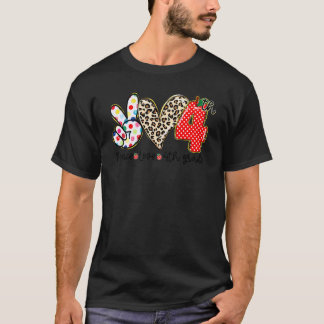 Camiseta Paz Amor Alunos da 4ª Série Professor Volta às