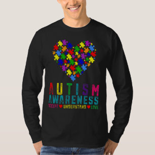 Camiseta Paz Amor Autismo Pop De Consciência Ti Fidget Toy